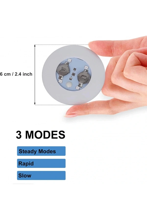 Bidebuvar Işıklı Yapışkanlı Bardak Altı Aparatı Ledli 3 Modlu