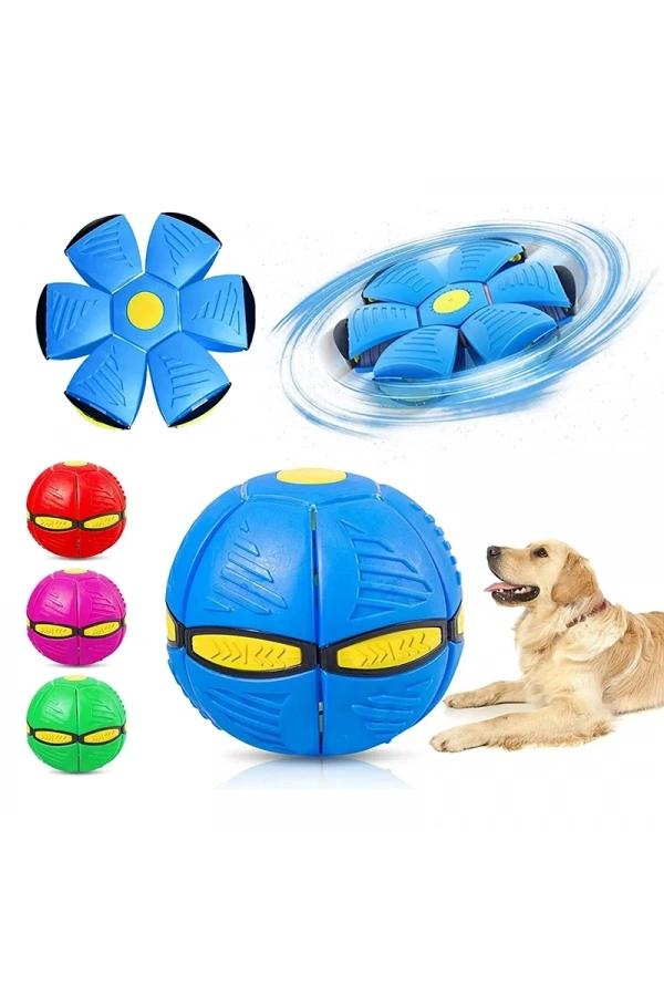 Bidebuvar Işıklı Zıplayan Frizbi Evcil Hayvan Topu
