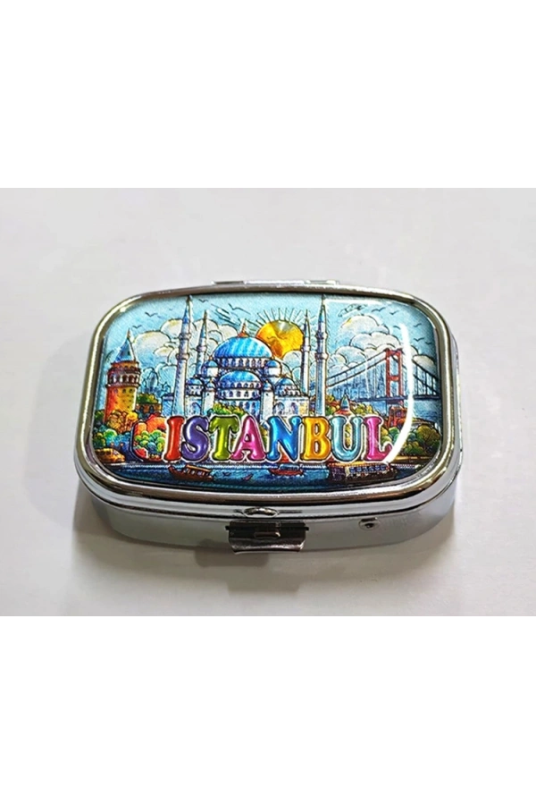 Bidebuvar İstanbul Temalı İlaç Kutusu - Model 4