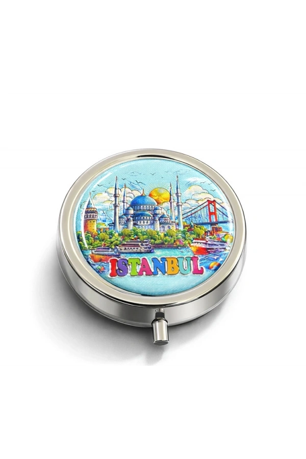 Bidebuvar İstanbul Temalı İlaç Kutusu - Model 7