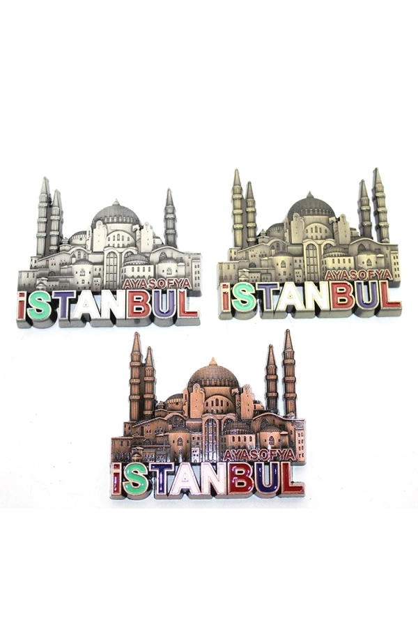 Bidebuvar İstanbul Temalı Metal Magnet Model 6