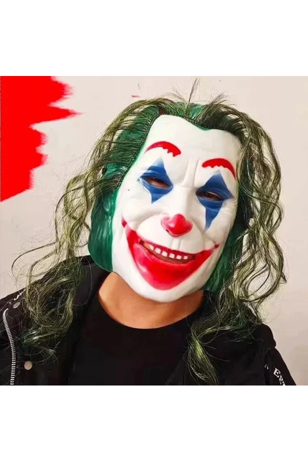 Bidebuvar Joaquin Phoenix Joker Maskesi Yeşil Saçlı