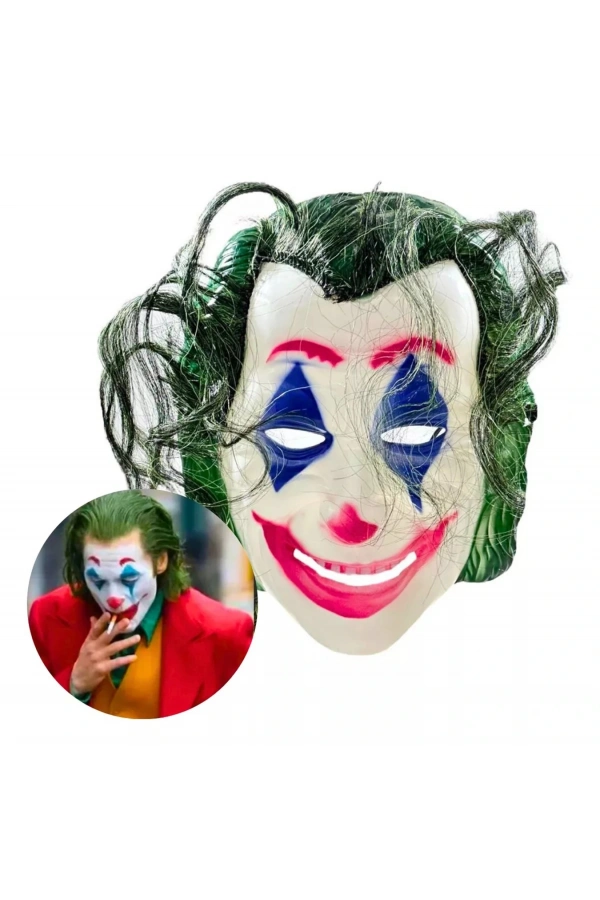 Bidebuvar Joaquin Phoenix Joker Maskesi Yeşil Saçlı
