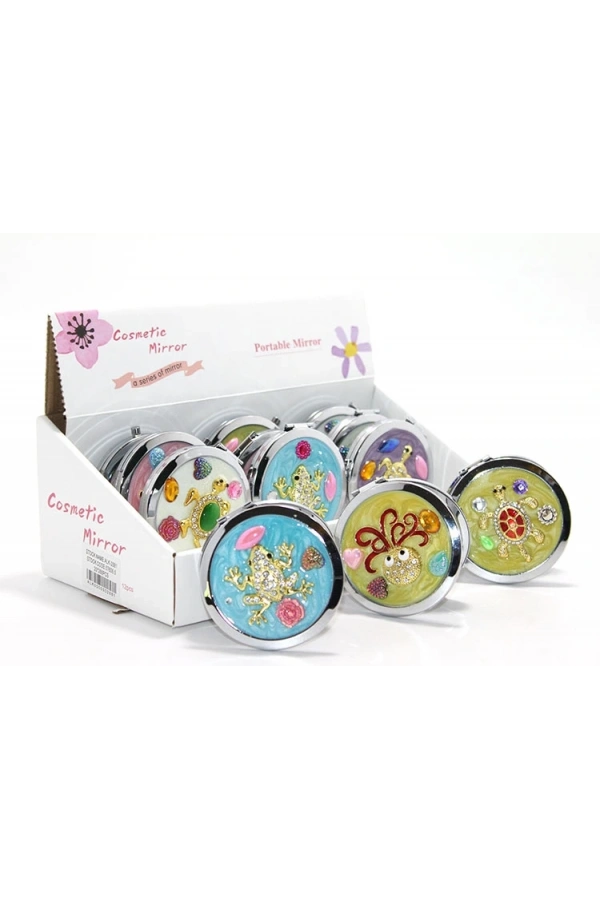 Bidebuvar Kabartmalı Desenli El Aynası