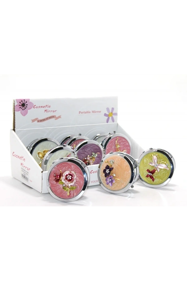 Bidebuvar Kabartmalı Desenli El Aynası Model 2