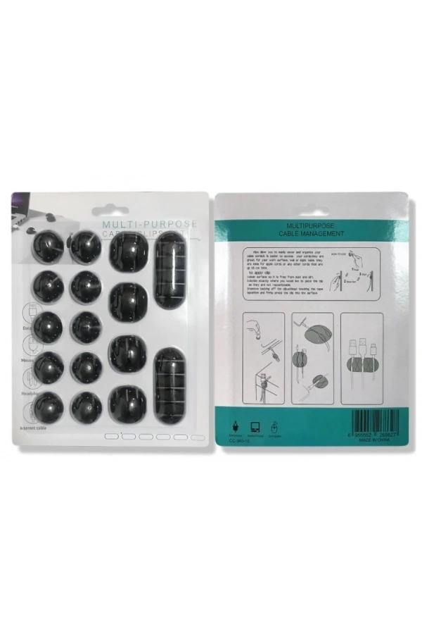 Bidebuvar Kablo Düzenleyici Set 16 Parça