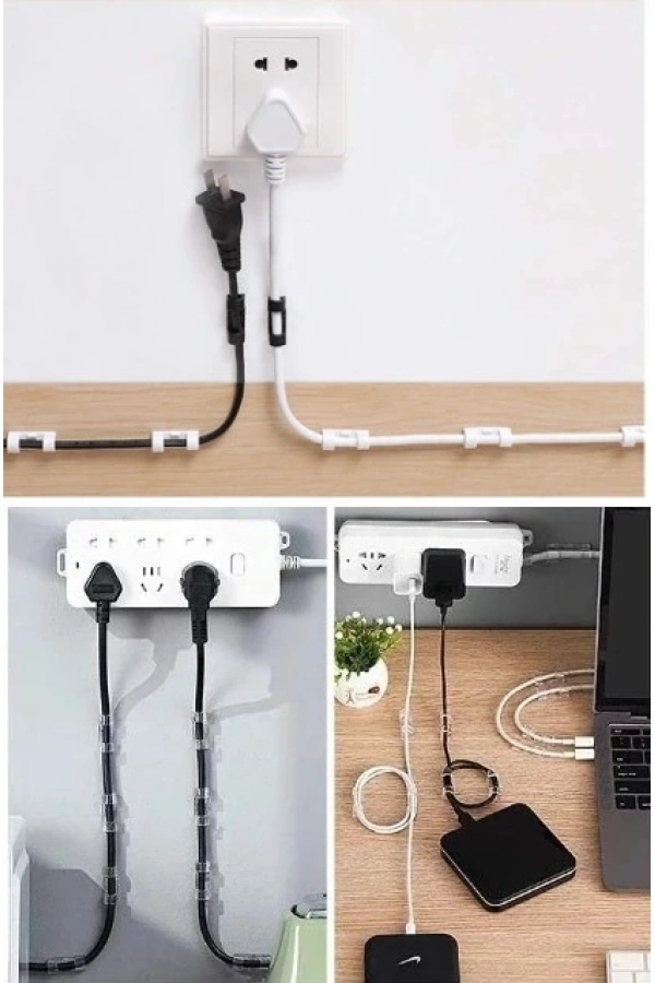 Bidebuvar Kablo Sabitleyici Klips Seti 20 Adet