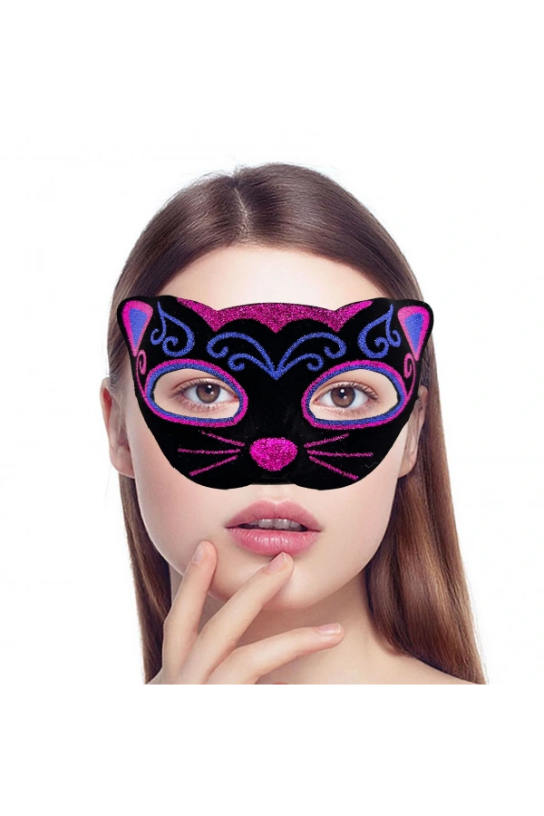 Bidebuvar Kadife Kaplama Kedi Maskesi