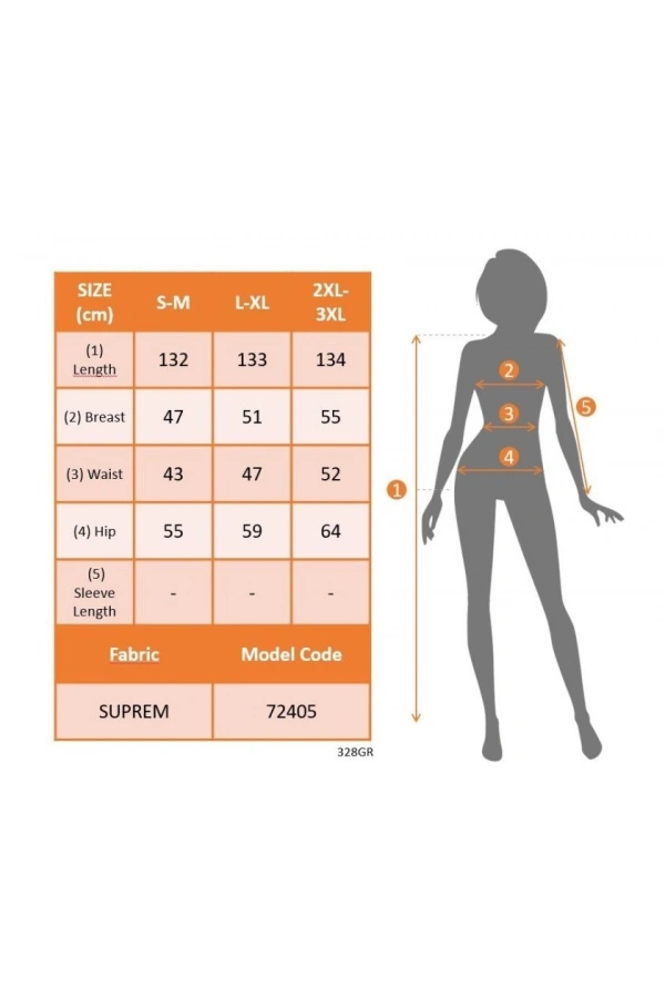 Bidebuvar Kadın Askılı V Yakalı Desenlı Uzun Süprem Elbise