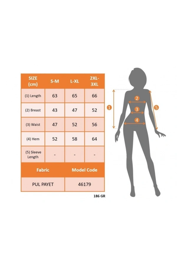 Bidebuvar Kadın Askılı V Yakalı Pulpayetli Bluz