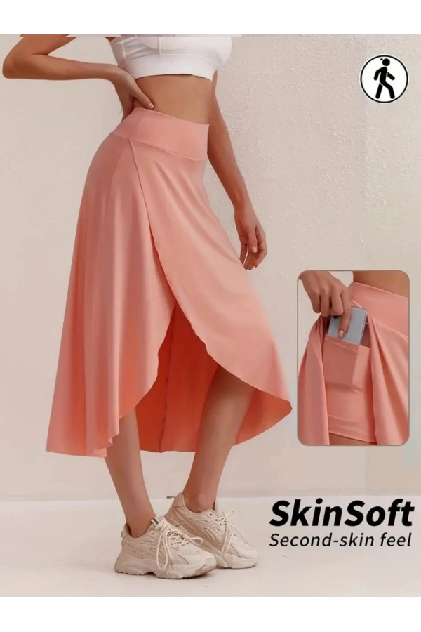 Bidebuvar Kadın Cep Detay Taytlı Sandy Etek