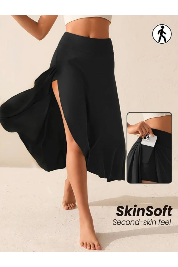 Bidebuvar Kadın Cep Detay Taytlı Sandy Etek