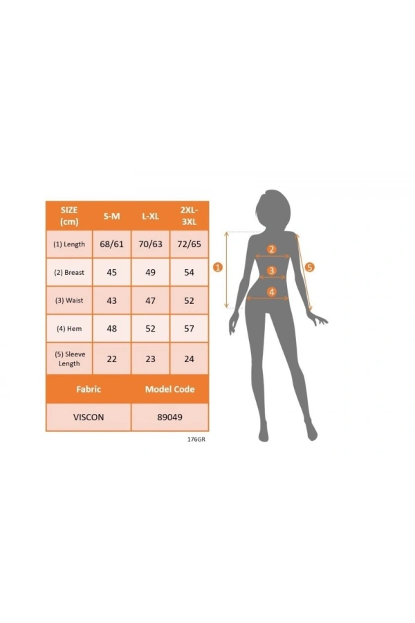 Bidebuvar Kadın Kısa Kollu Bisiklet Yaka Viskon Bluz