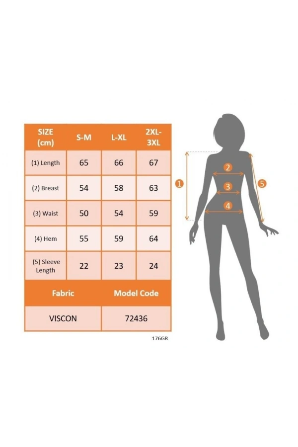 Bidebuvar Kadın Kısa Kollu V Leopar Yakalı Viskon Bluz