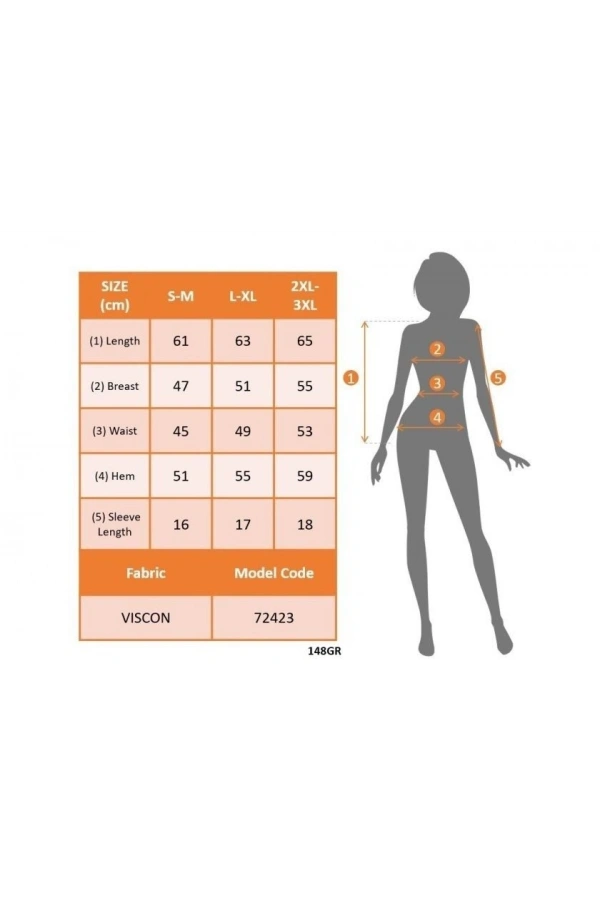 Bidebuvar Kadın Kısa Kollu V Yakalı Dantelli Viskon Bluz