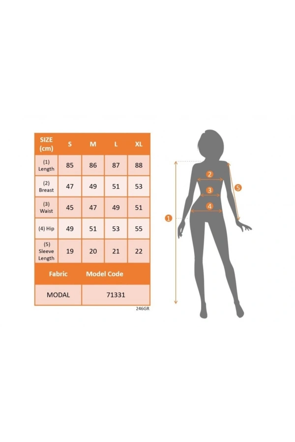 Bidebuvar Kadın Kısa Kollu V Yakalı Ribanalı Modal Mini Elbise