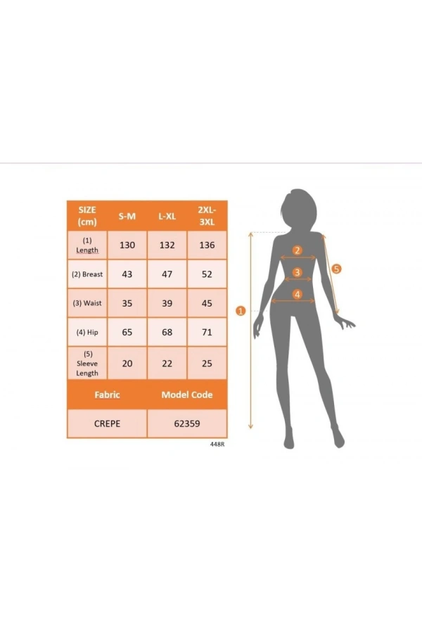 Bidebuvar Kadın Kısa Kollu V Yakalı Uzun Janjan Elbise