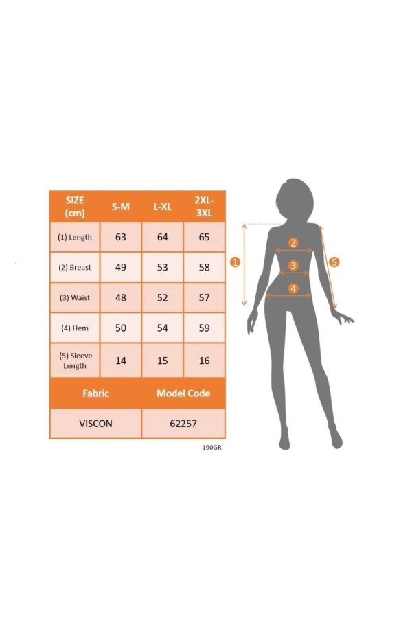 Bidebuvar Kadın Kısa Kollu V Yakalı Viskon Bluz