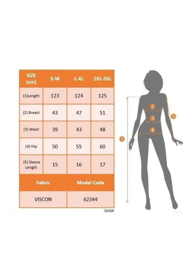Bidebuvar Kadın Kısa Kollu V Yakalı Yırtmaçlı Midi Viskon Elbise