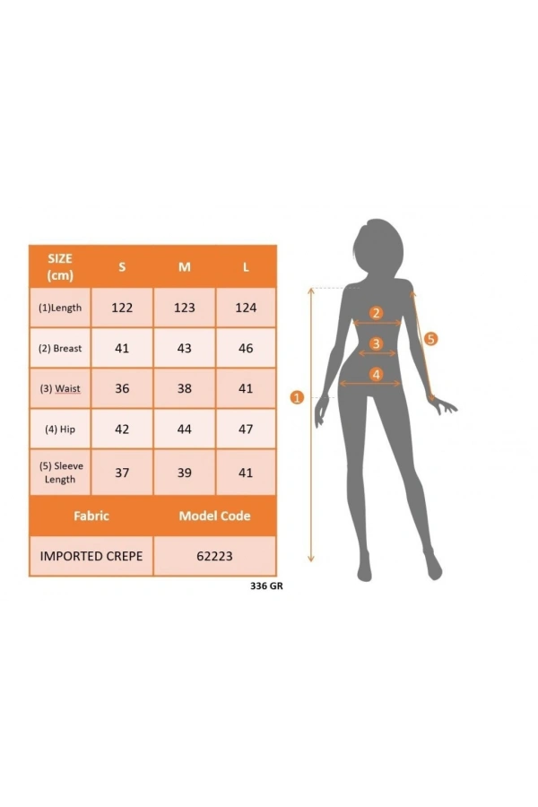Bidebuvar Kadın Truvakar Kollu Bisiklet Yaka Kemersiz Yırtmaç Detaylı Uzun Ithal Krep Elbise