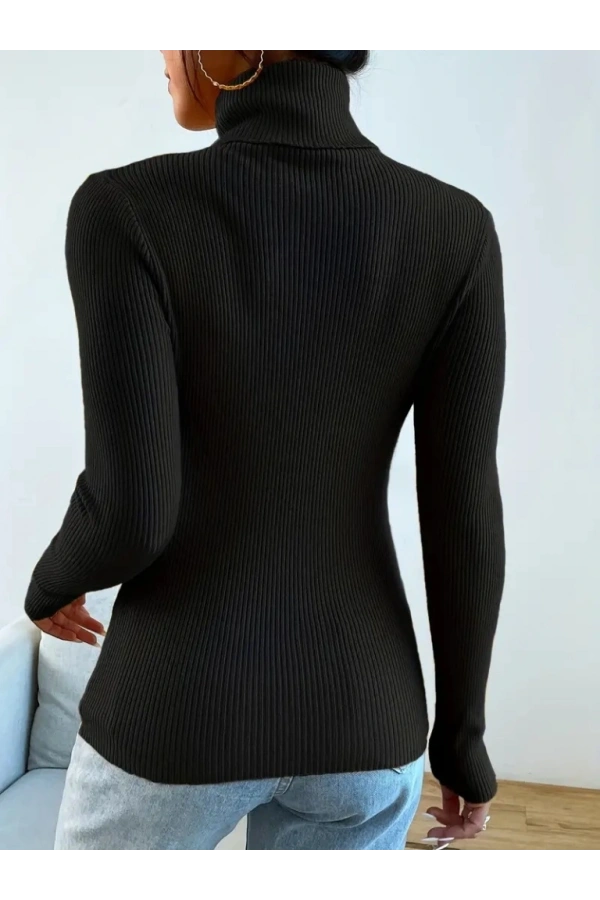 Bidebuvar Kadın Uzun Kollu Balıkçı Yaka Kaşkorse Bluz