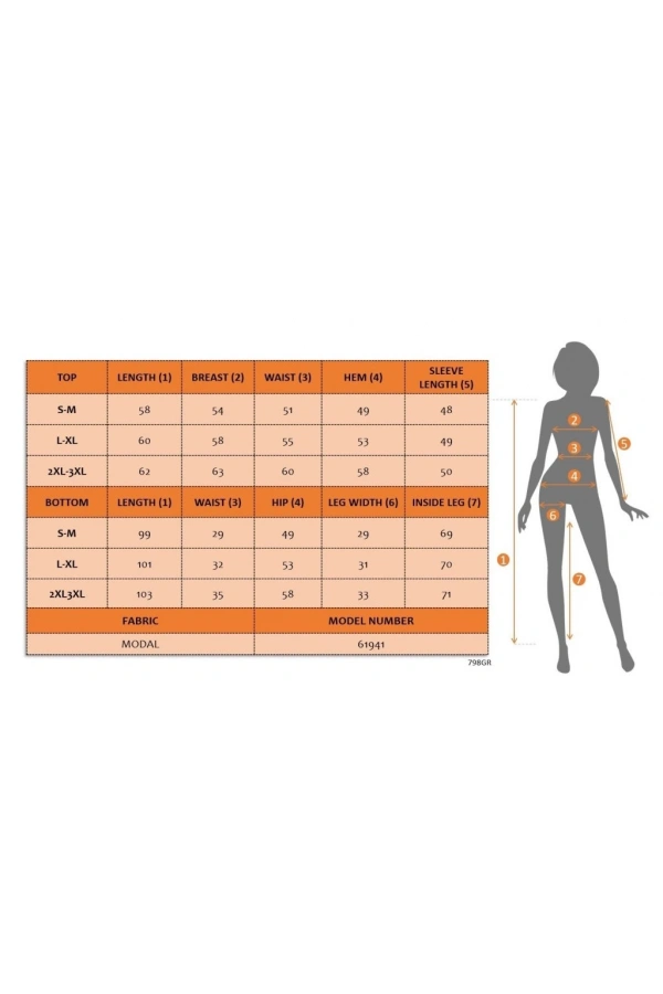 Bidebuvar Kadın Uzun Kollu önden Fermuarlı Bluz Ve Pantolon Modal Ikili Takım