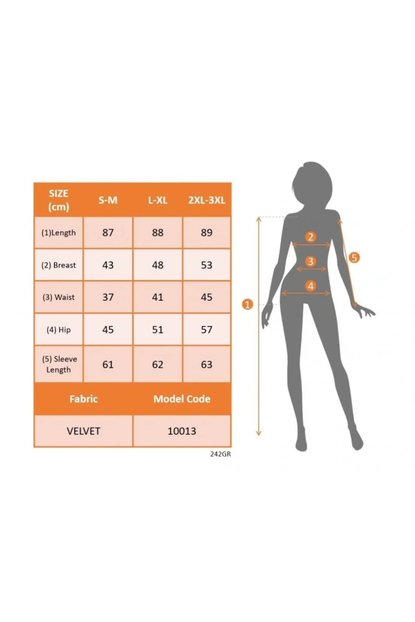 Bidebuvar Kadın Uzun Kollu V Dantel Yakalı Mini Kadife Elbise