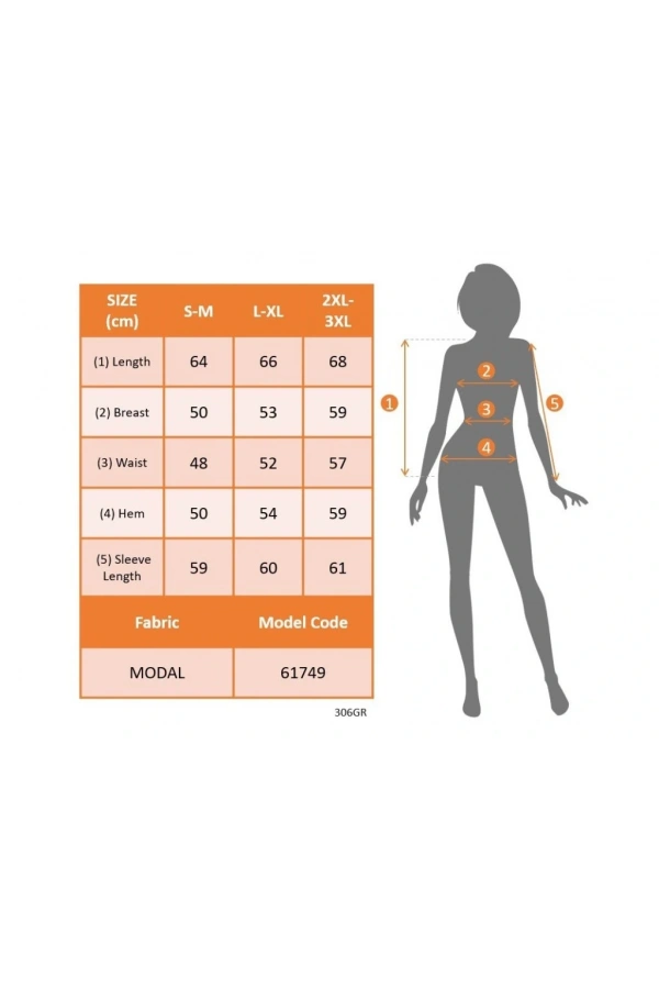 Bidebuvar Kadın Uzun Kollu V Yakalı Desenli Modal Bluz