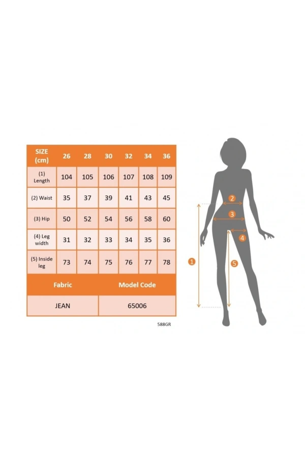 Bidebuvar Kadın Yüksek Bel Cepli Paçaya Doğru Geniş Kot Pantolon