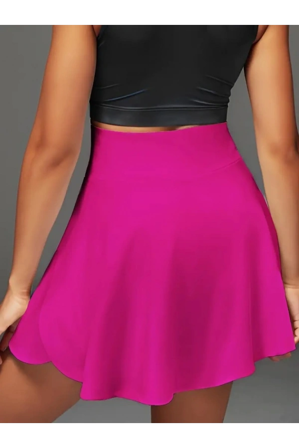 Bidebuvar Kadın Yüksek Bel Cepli Sandy Short Etek