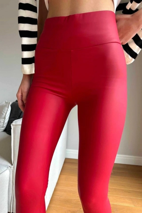 Bidebuvar Kadın Yüksek Bel Içi şardonlu Fırsat ürün Toparlayıcı Tayt