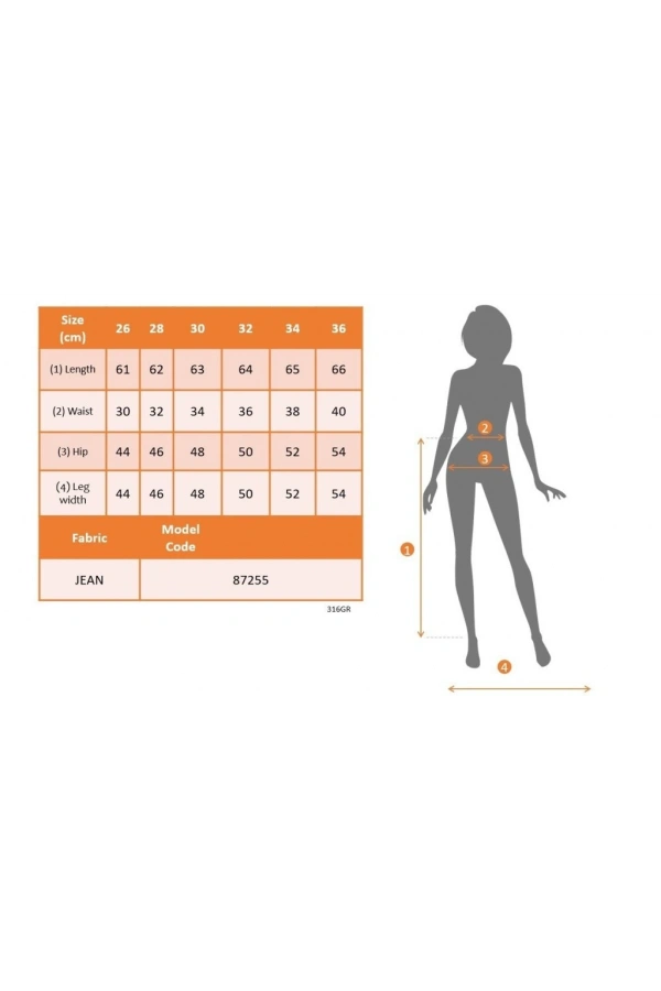 Bidebuvar Kadın Yüksek Bel önden Yırtmaçlı Kısa Kot Etek