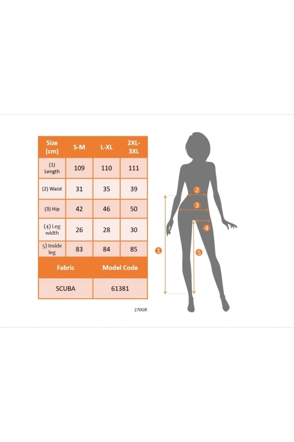 Bidebuvar Kadın Yüksek Bel şerit Detaylı Ispanyol Paçalı Dalgıç Pantolon