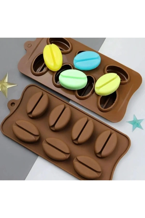 Bidebuvar Kahve Çekirdeği Şekilli Silikon Kalıp