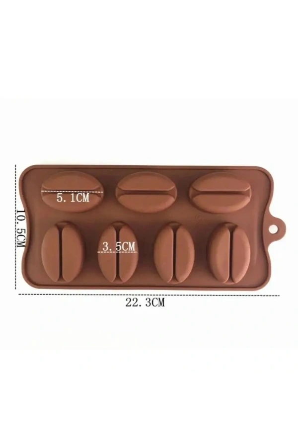 Bidebuvar Kahve Çekirdeği Şekilli Silikon Kalıp