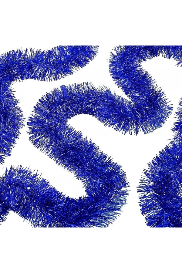 Bidebuvar Kalın Simli Parti Süsü 2 Metre Mavi
