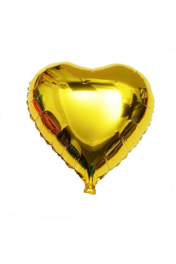 Bidebuvar Kalp Balon Folyo Sarı 60 cm 24 inç