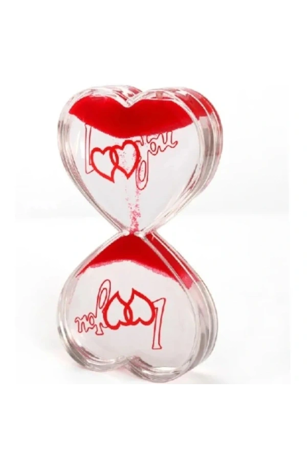 Bidebuvar Kalp Şeklinde Jel Kum Saati