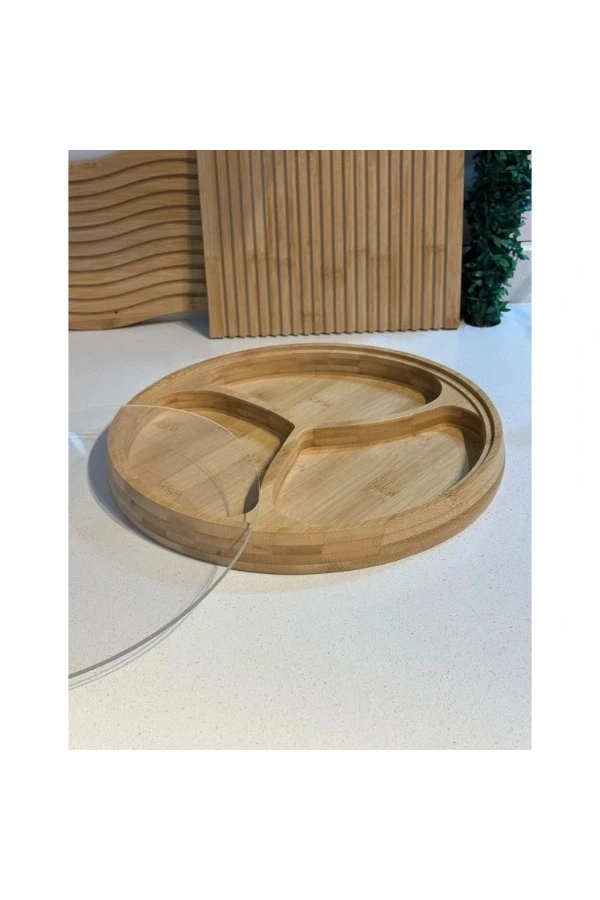 Bidebuvar Kapaklı 3 Bölmeli Çerezlik