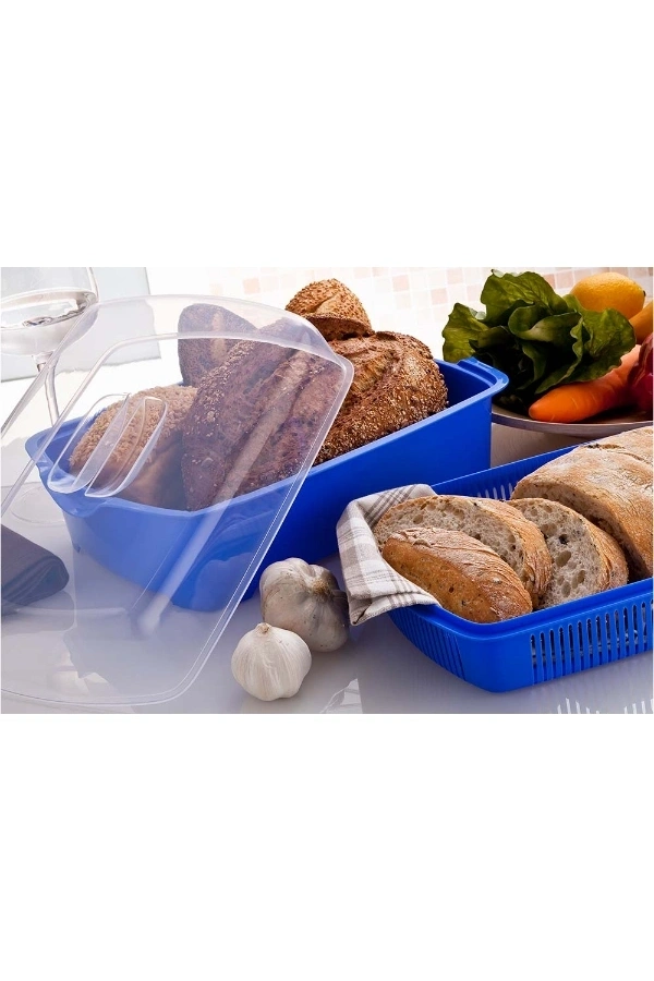 Bidebuvar Kapaklı Süzgeç ve Çok Amaçlı Saklama Kabı