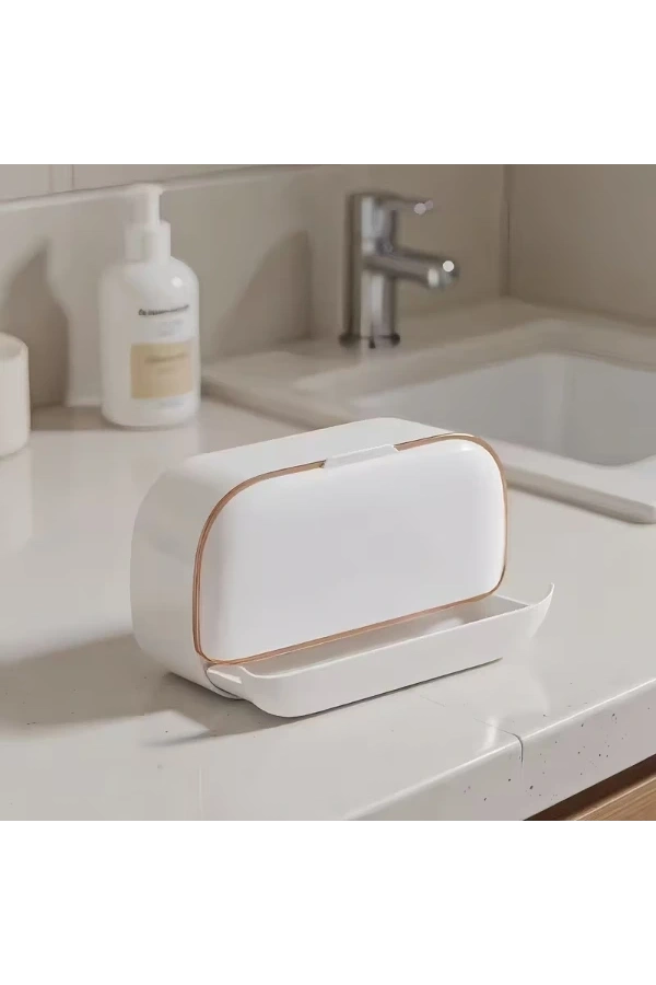 Bidebuvar Kapaklı Ve Drenaj Bölmeli Duvara Monte Sabunluk