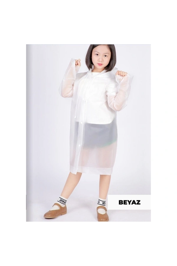 Bidebuvar Kapüşonlu Çocuk Yağmurluk