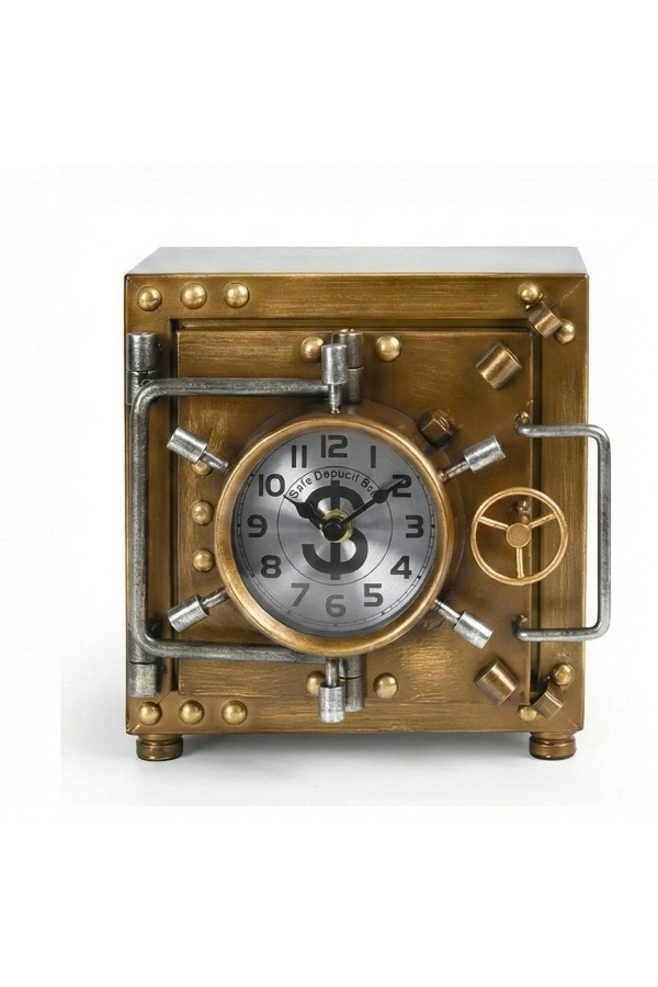 Bidebuvar Kasa Tasarımlı Masaüstü Saat