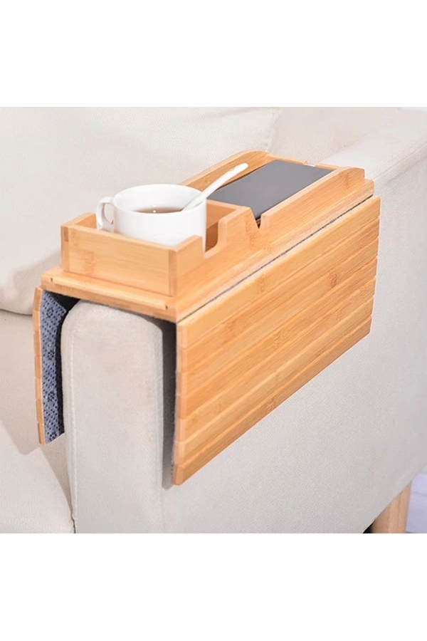 Bidebuvar Katlanabilir Ahşap Kanepe Tepsisi