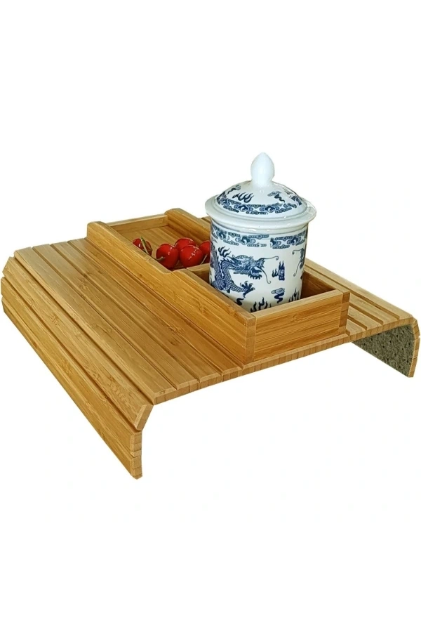 Bidebuvar Katlanabilir Ahşap Kanepe Tepsisi