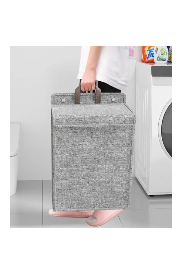 Bidebuvar Katlanabilir Asılabilir Kirli Çamaşır Sepeti