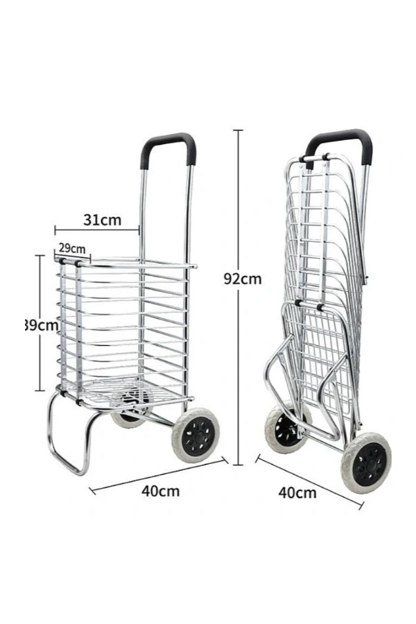 Bidebuvar Katlanabilir Taşınabilir Alışveriş ve Taşıma  Arabası