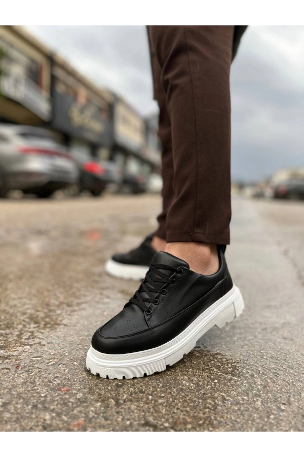 Bidebuvar KB-702 Kuback Siyah Cilt Günlük Erkek Ayakkabı