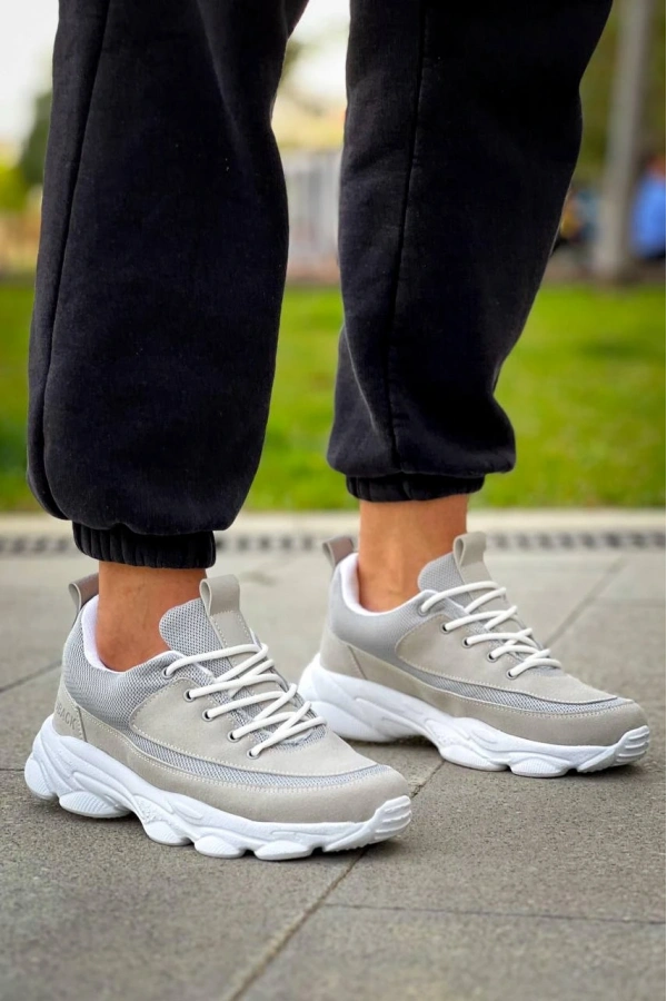 Bidebuvar KB-707  Kuback Taş Süet Yüksek Taban Bağcıklı Günlük Erkek Ayakkabı