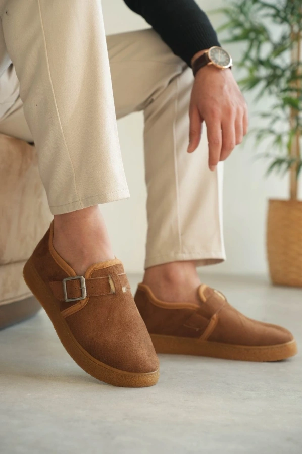 Bidebuvar KB-KX1 Kuback Taba Kürklü Günlük Erkek Ayakkabı